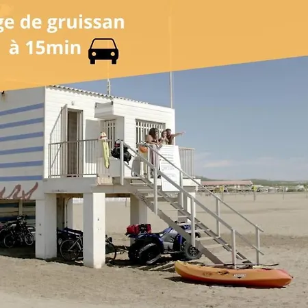 L'orchidee, Proche De La Gare Avec Clim Et Terrasse Narbonne