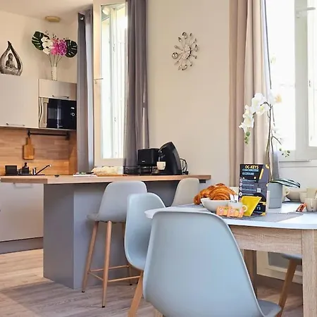 L'orchidee, Proche De La Gare Avec Clim Et Terrasse Apartamento *