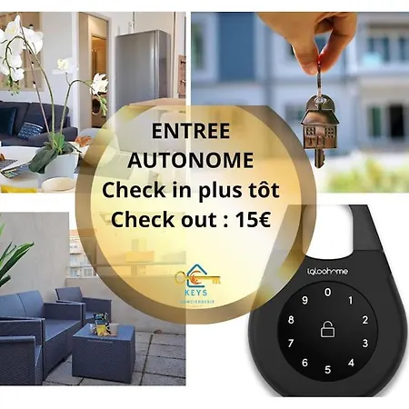 L'orchidee, Proche De La Gare Avec Clim Et Terrasse Apartamento *