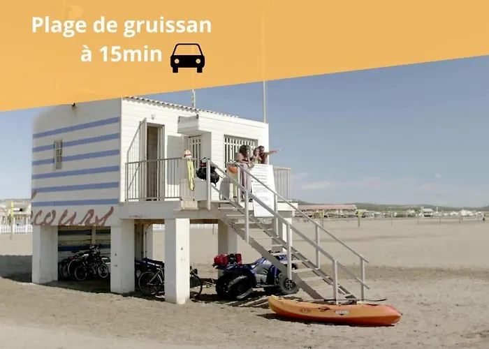 L'orchidee, Proche De La Gare Avec Clim Et Terrasse Narbonne
