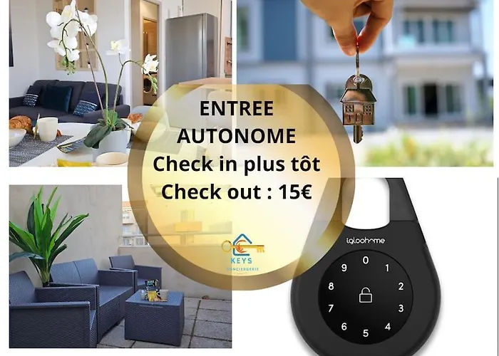 L'orchidee, Proche De La Gare Avec Clim Et Terrasse Apartman *