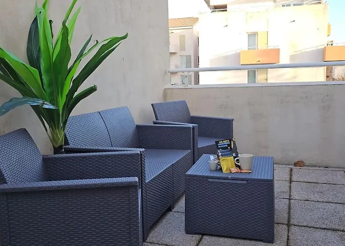 L'orchidee, Proche De La Gare Avec Clim Et Terrasse Apartment Narbonne
