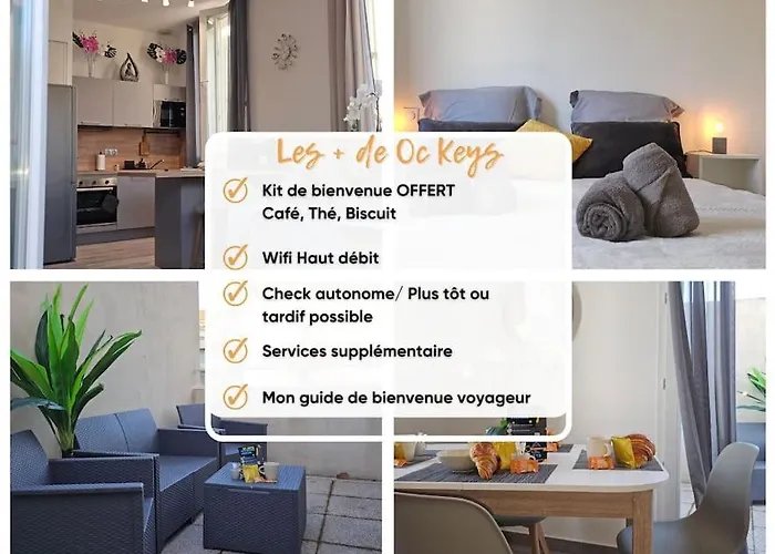 L'orchidee, Proche De La Gare Avec Clim Et Terrasse Apartman Narbonne