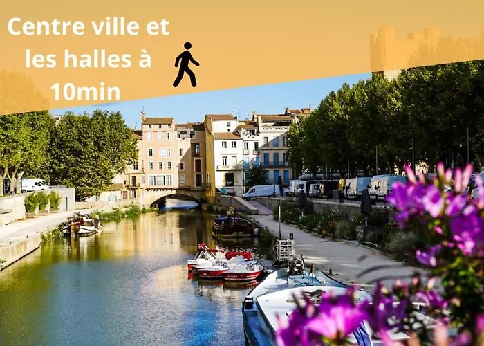 L'orchidee, Proche De La Gare Avec Clim Et Terrasse Apartman Narbonne